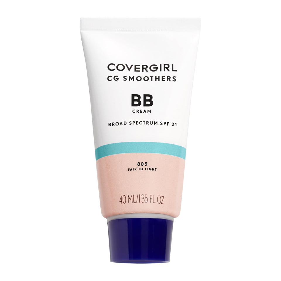 COVERGIRL Smoothers front packaging showing shade fair to light 805 for quick identification