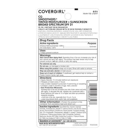 COVERGIRL Smoothers tube cap detail highlighting portable design for on-the-go touchups