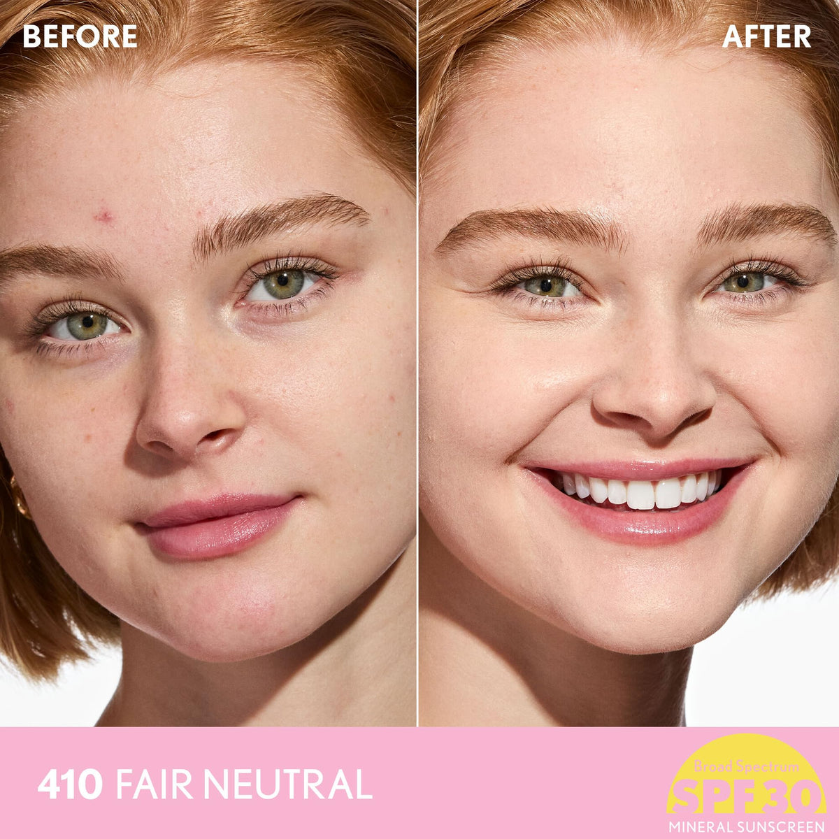 COVERGIRL label close-up highlighting mineral SPF 30 protection