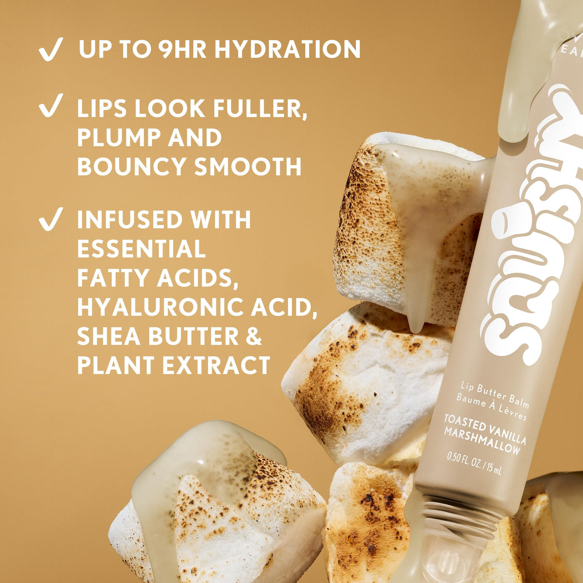 COVERGIRL buttery glaze texture shot highlighting glossy, non-sticky finish benefit