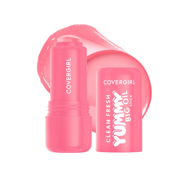 COVERGIRL Sugar Poppy front packaging showing compact lip oil stick and branding