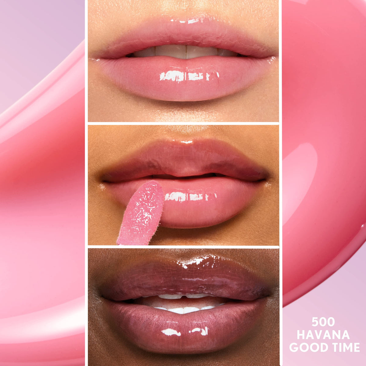 COVERGIRL gloss texture close-up highlighting lightweight hydration benefit