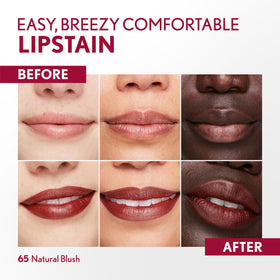 COVERGIRL texture swatch displaying smooth satin finish and buildable color