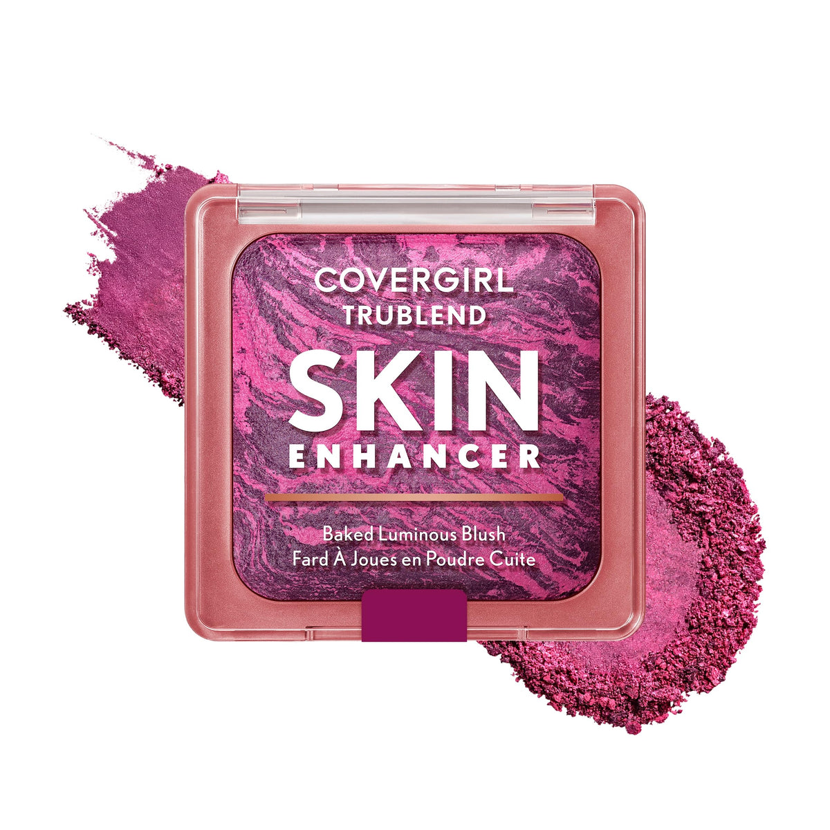 COVERGIRL front packaging showing berry punch shade and compact portability