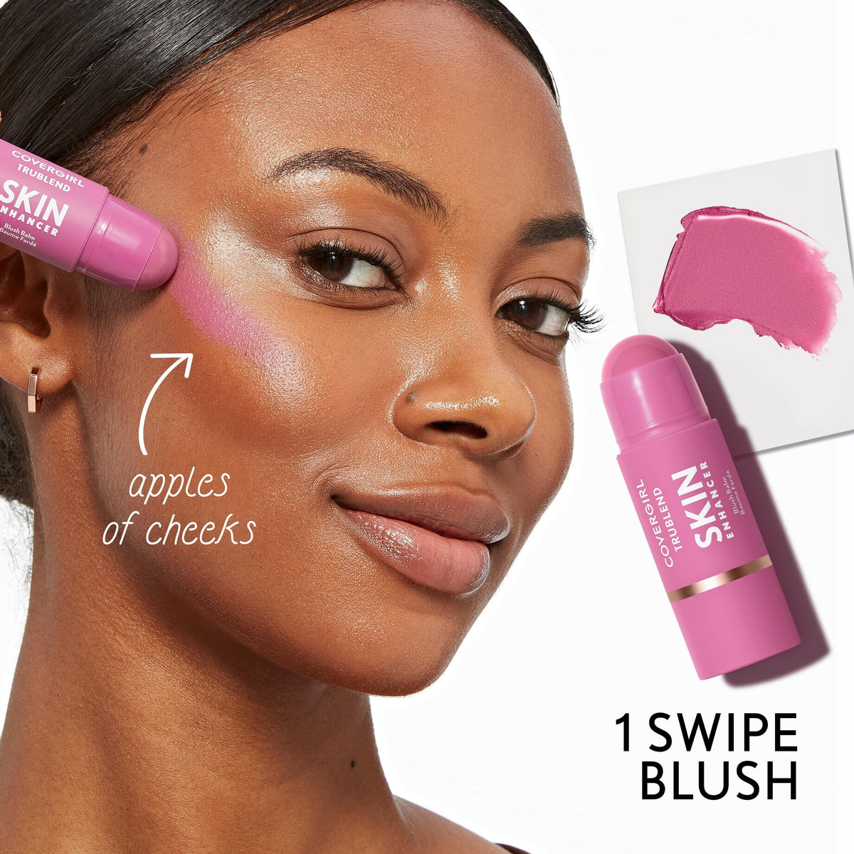 COVERGIRL compact stick inside a bag highlighting travel-friendly convenience