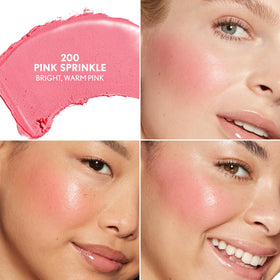 COVERGIRL twist-up stick in 200 Pink Sprinkle demonstrating simple application