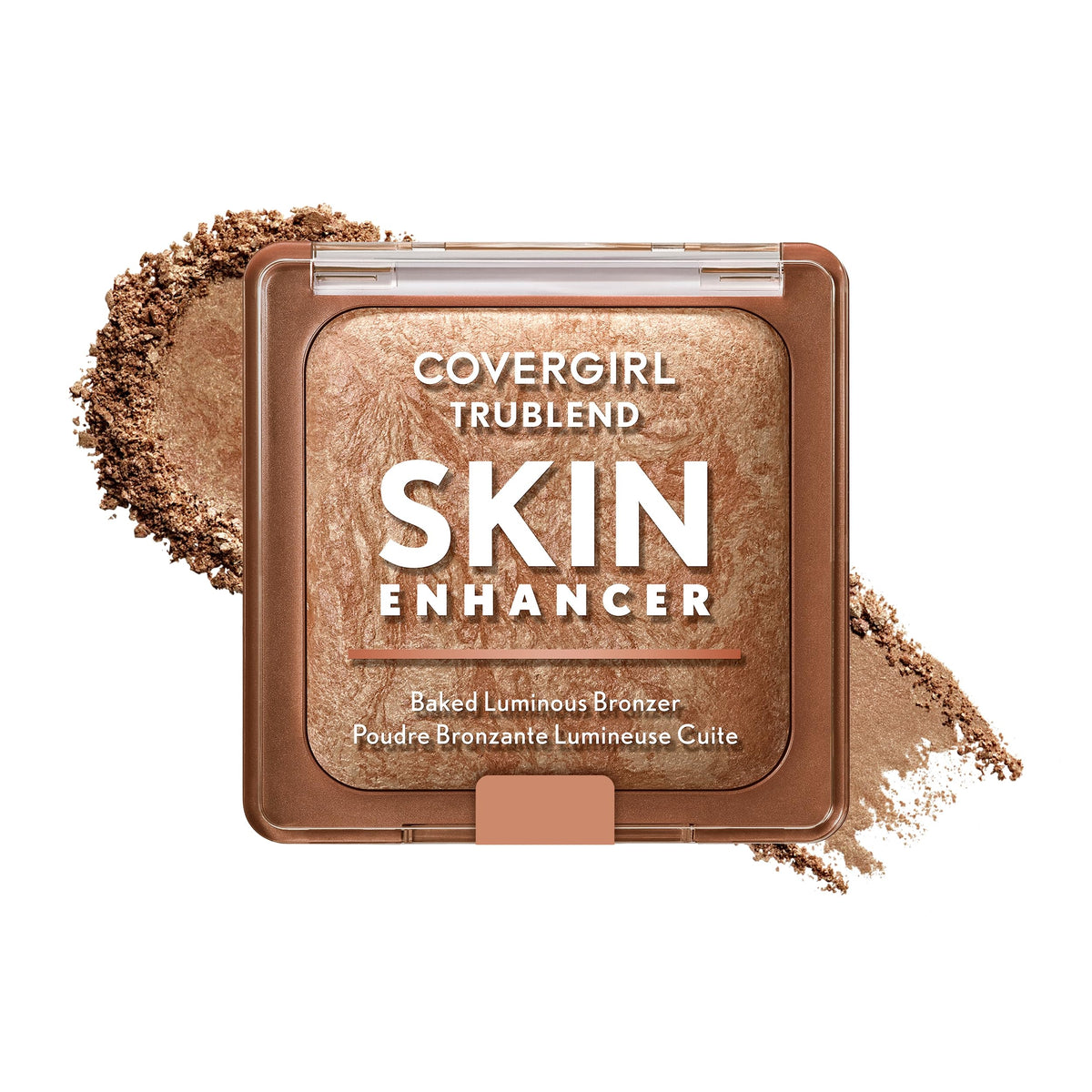 COVERGIRL TruBlend bronzer front compact showing dual-tone swirl and packaging