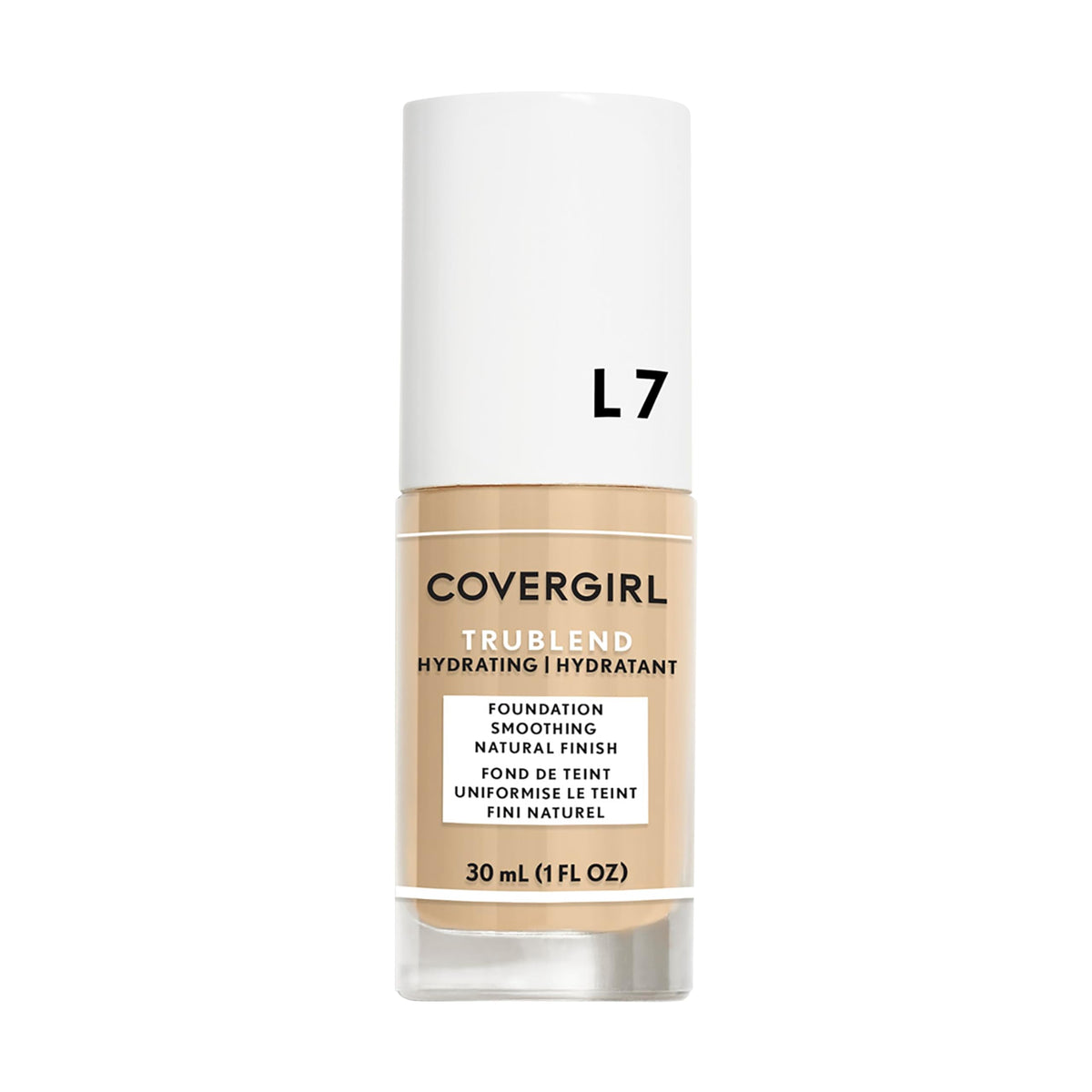 COVERGIRL truBlend front packaging showing bottle and label, highlighting everyday reliability