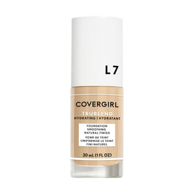 COVERGIRL truBlend front packaging showing bottle and label, highlighting everyday reliability