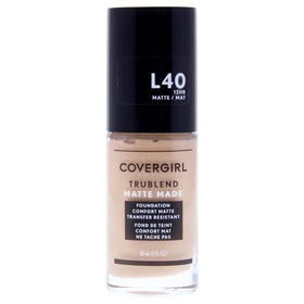 COVERGIRL TruBlend Matte Made front packaging showing bottle and shade for easy identification