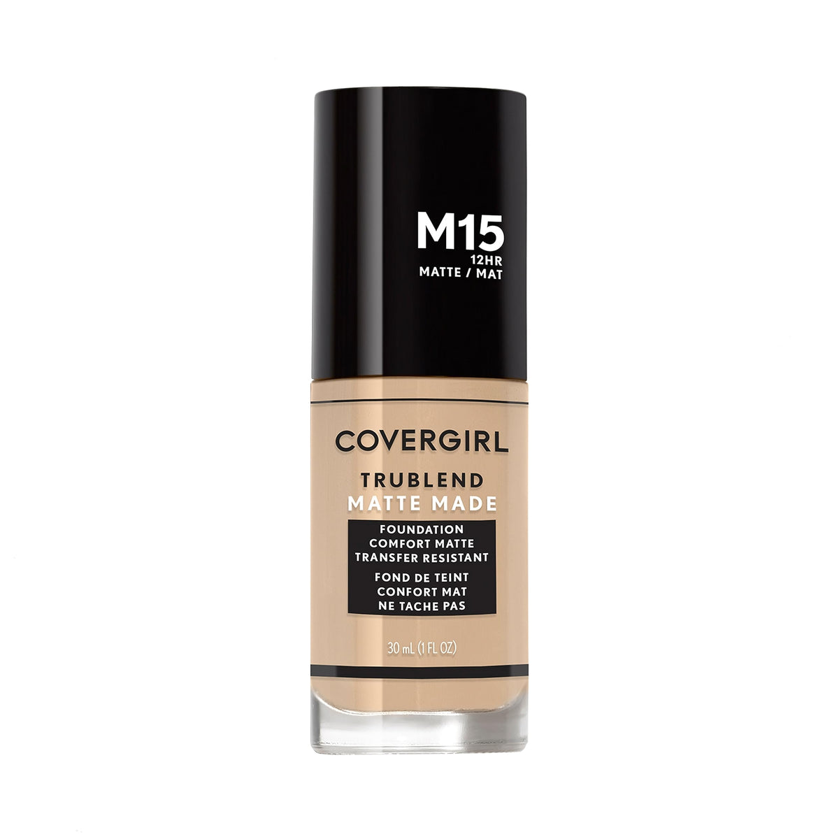 COVERGIRL TruBlend front packaging showing product and shade benefits