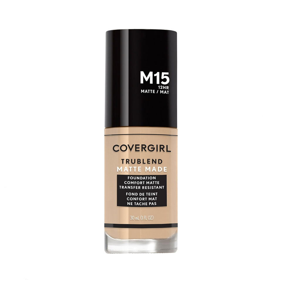 COVERGIRL TruBlend front packaging showing product and shade benefits