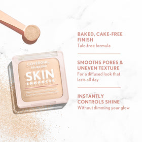 COVERGIRL compact next to a coin to show size and travel-friendly convenience