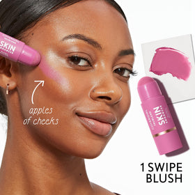 COVERGIRL TruBlend held in hand to show product size and travel-friendly portability