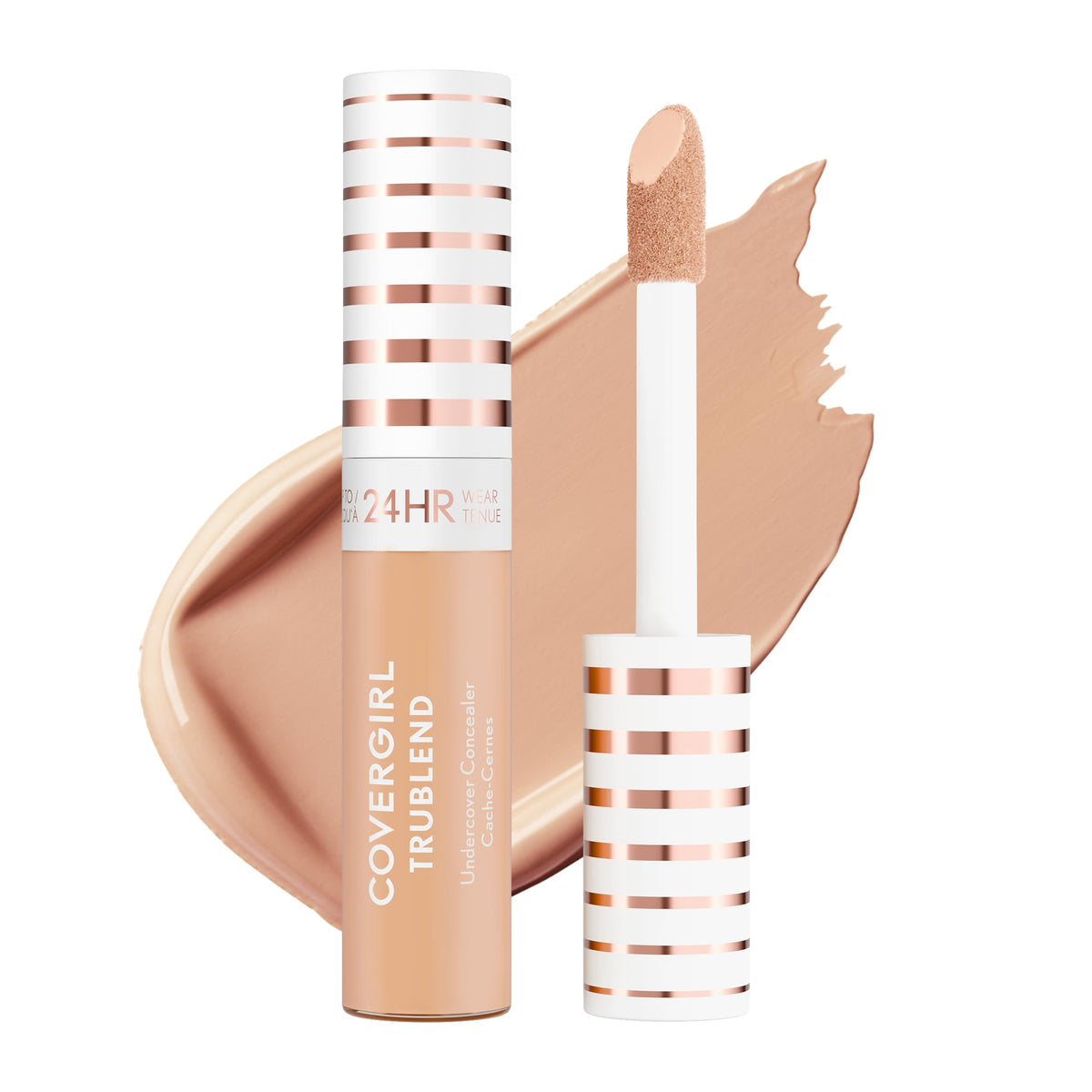 COVERGIRL front packaging showing sleek concealer tube and label benefits