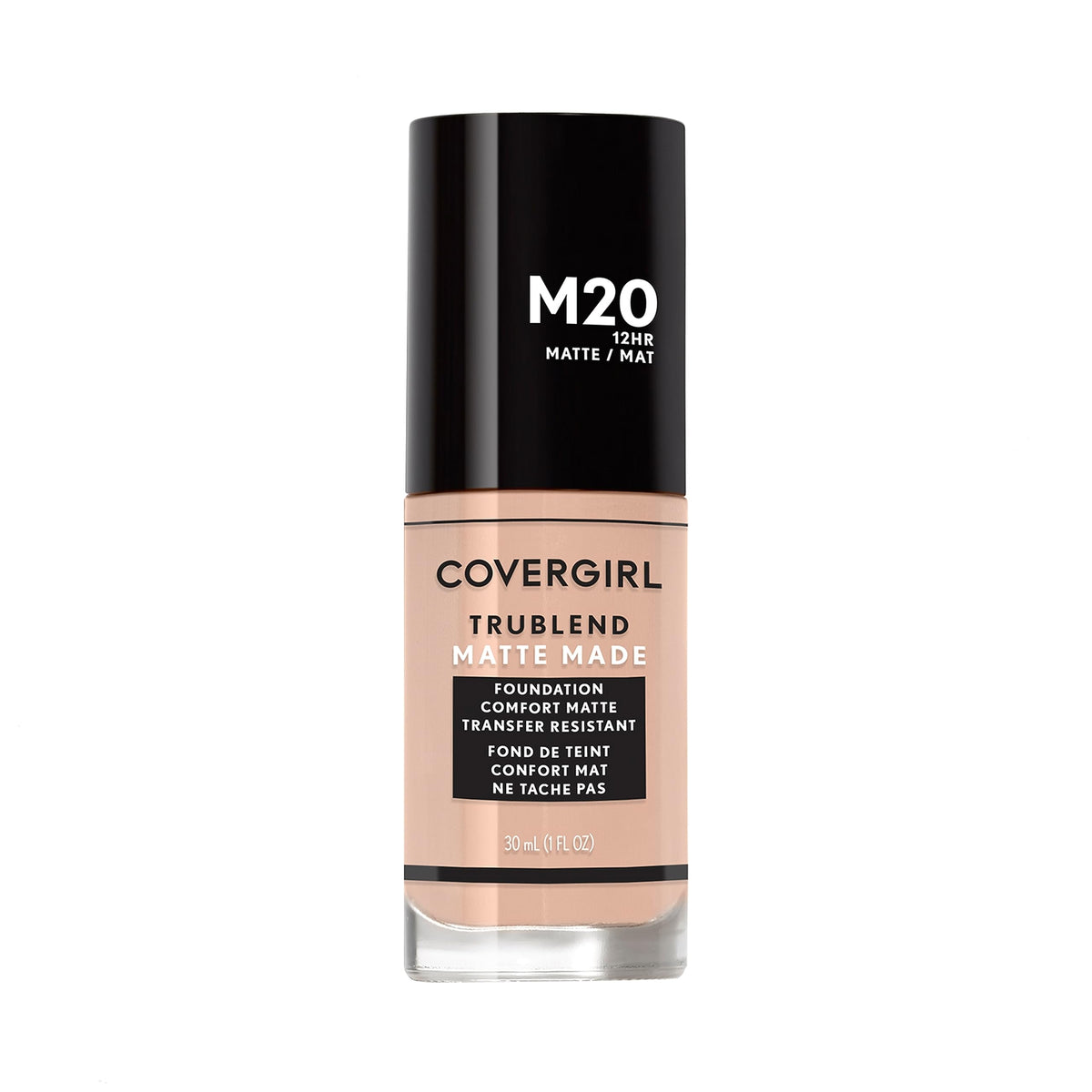 COVERGIRL front packaging showing Warm Beige shade and matte finish benefits