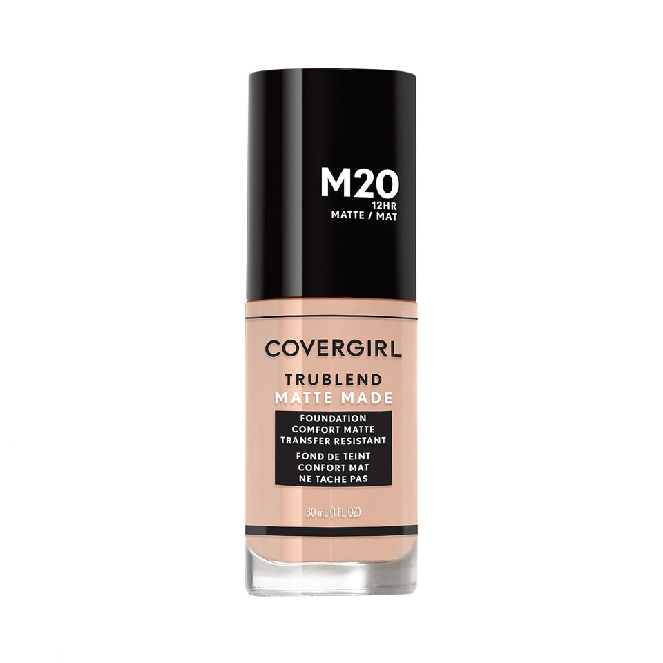 COVERGIRL front packaging showing Warm Beige shade and matte finish benefits