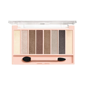 COVERGIRL palette opened to reveal eight nude shades for versatile looks