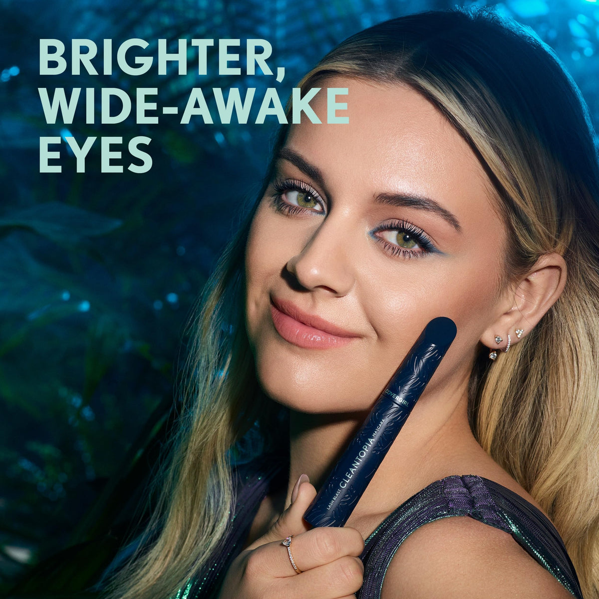 COVERGIRL tube label detail highlighting vegan and cruelty-free claims