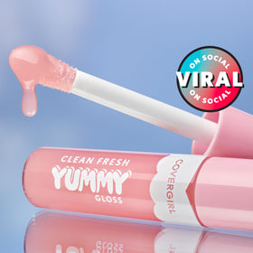 COVERGIRL product next to a common object showing the 0.33 fl oz size for travel convenience