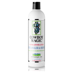 Cowboy Magic used while brushing a horse mane illustrating tangle removal and shine