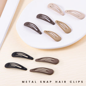 Cptots clips securing bangs in place for neat, no-slip styling