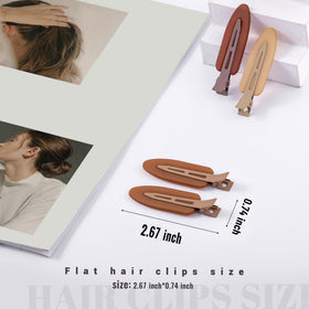 Cptots close-up of flat clip texture preventing hair snagging and creases