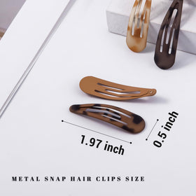 Cptots close-up of metal snap detail, durable grip for thin hair