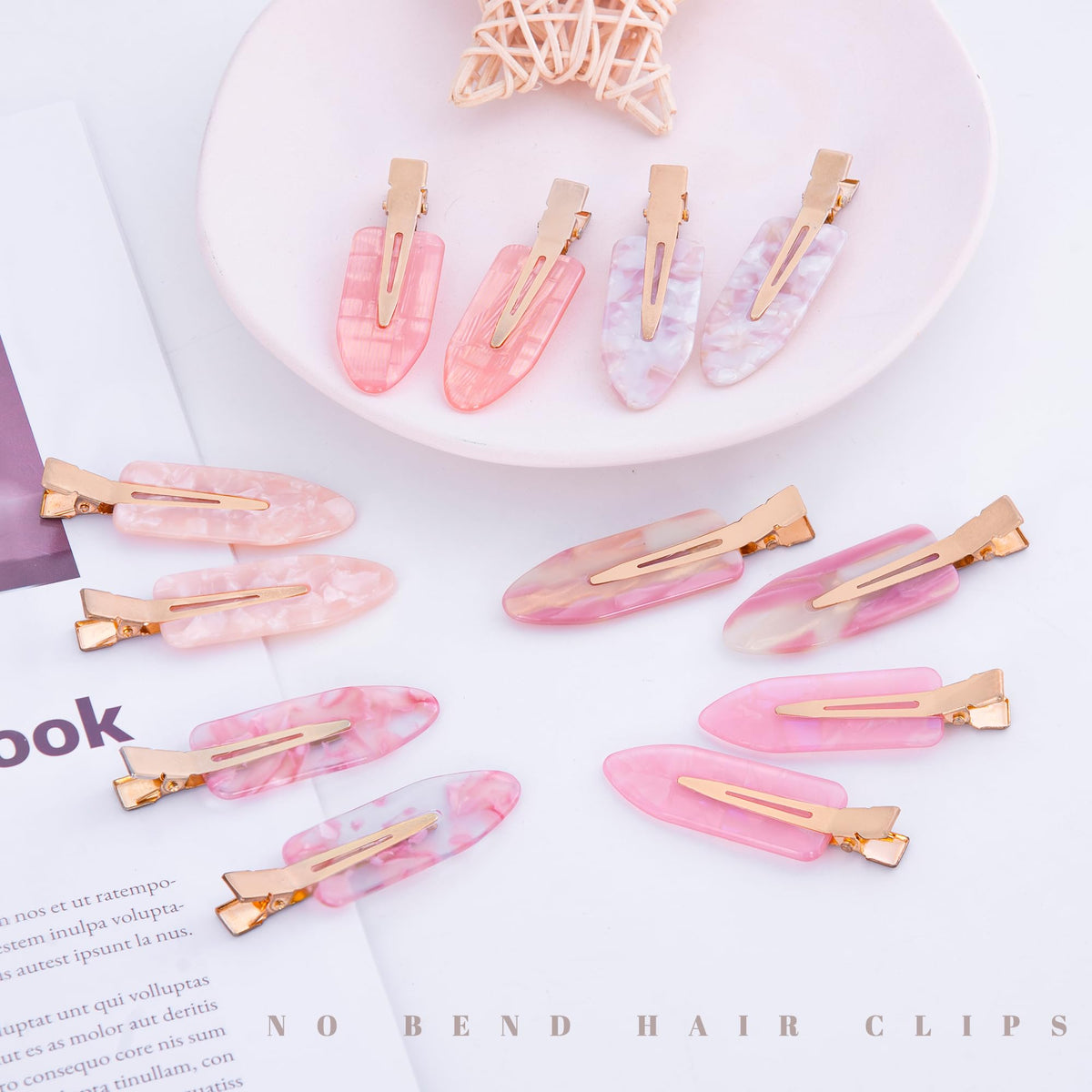 Cptots close-up of flat clip surface highlighting creaseless design and gentle pressure