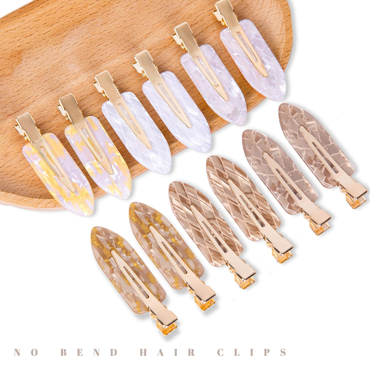 Cptots close-up of flat clip surface highlighting smooth finish and no-crease benefit