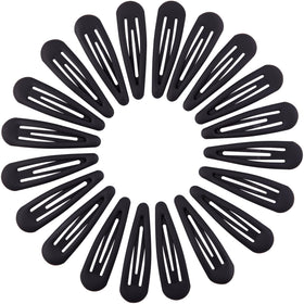 Cptots front packaging view showing 20 matte black snap clips and practical value
