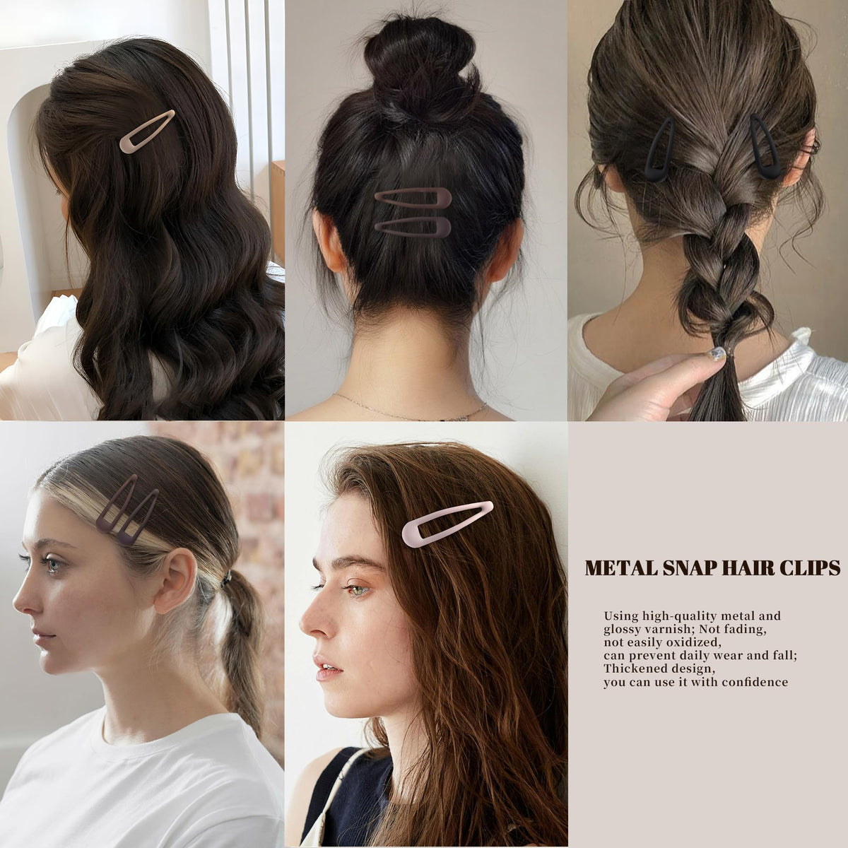 Cptots lifestyle image of woman wearing clips for secure all-day hold