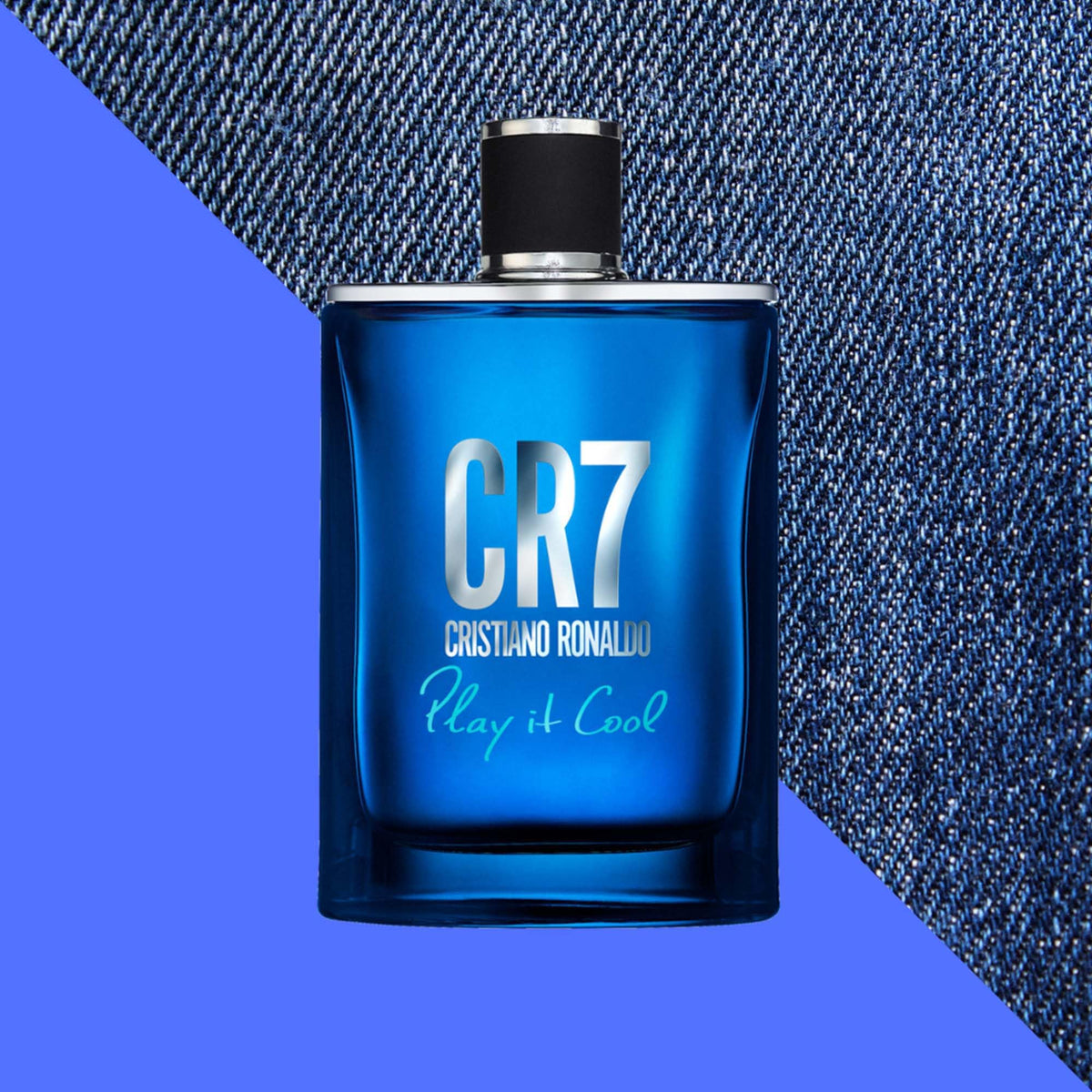 CRISTIANO RONALDO CR7 Play It Cool held in hand for scale, demonstrates travel-friendly size