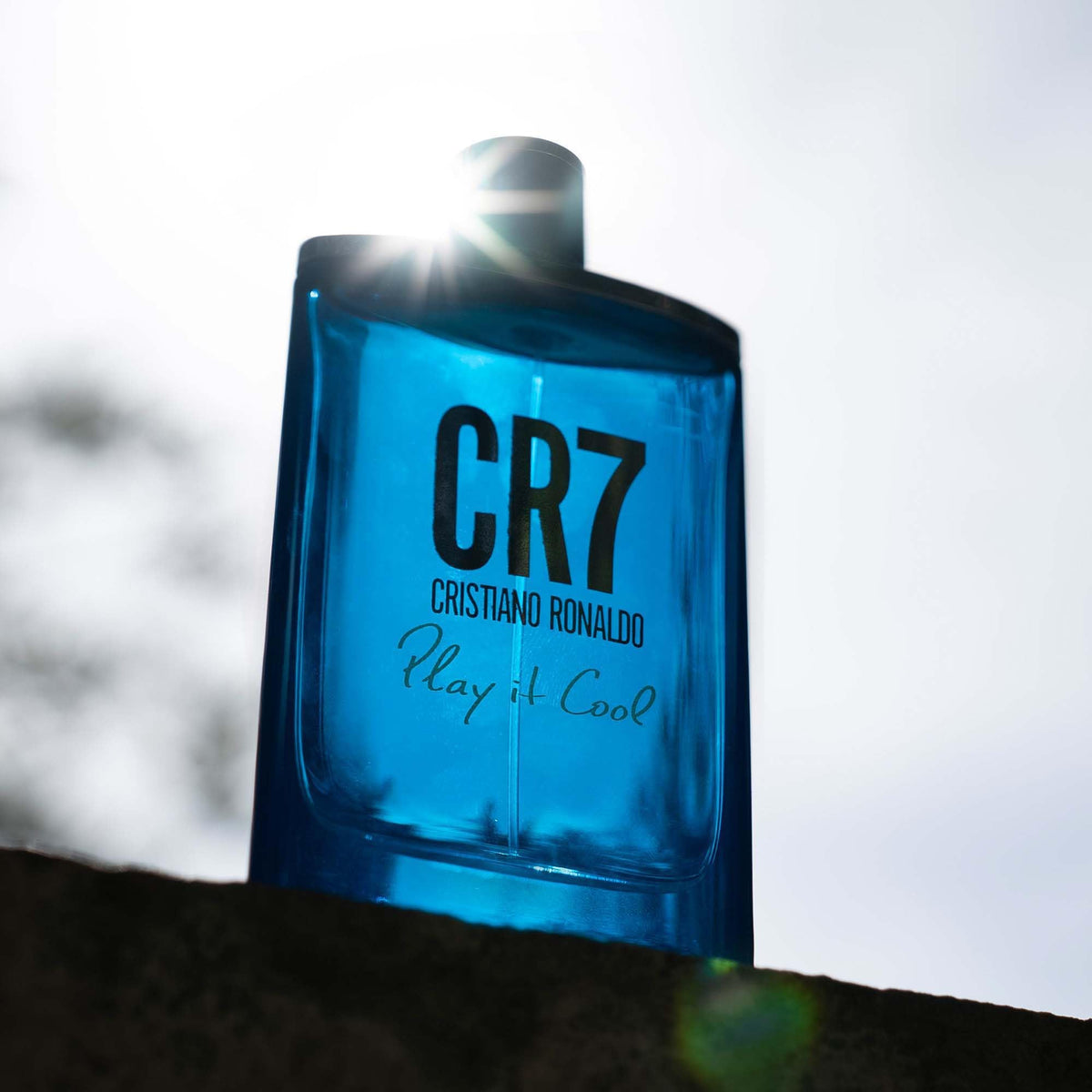 CRISTIANO RONALDO CR7 Play It Cool label and cap, emphasizes branding and premium feel