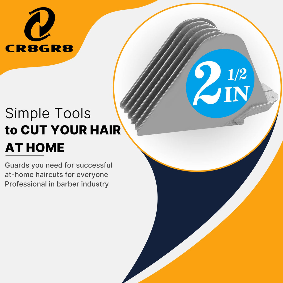 CR8GR8 view of clip-on mechanism for secure fit on Wahl clippers