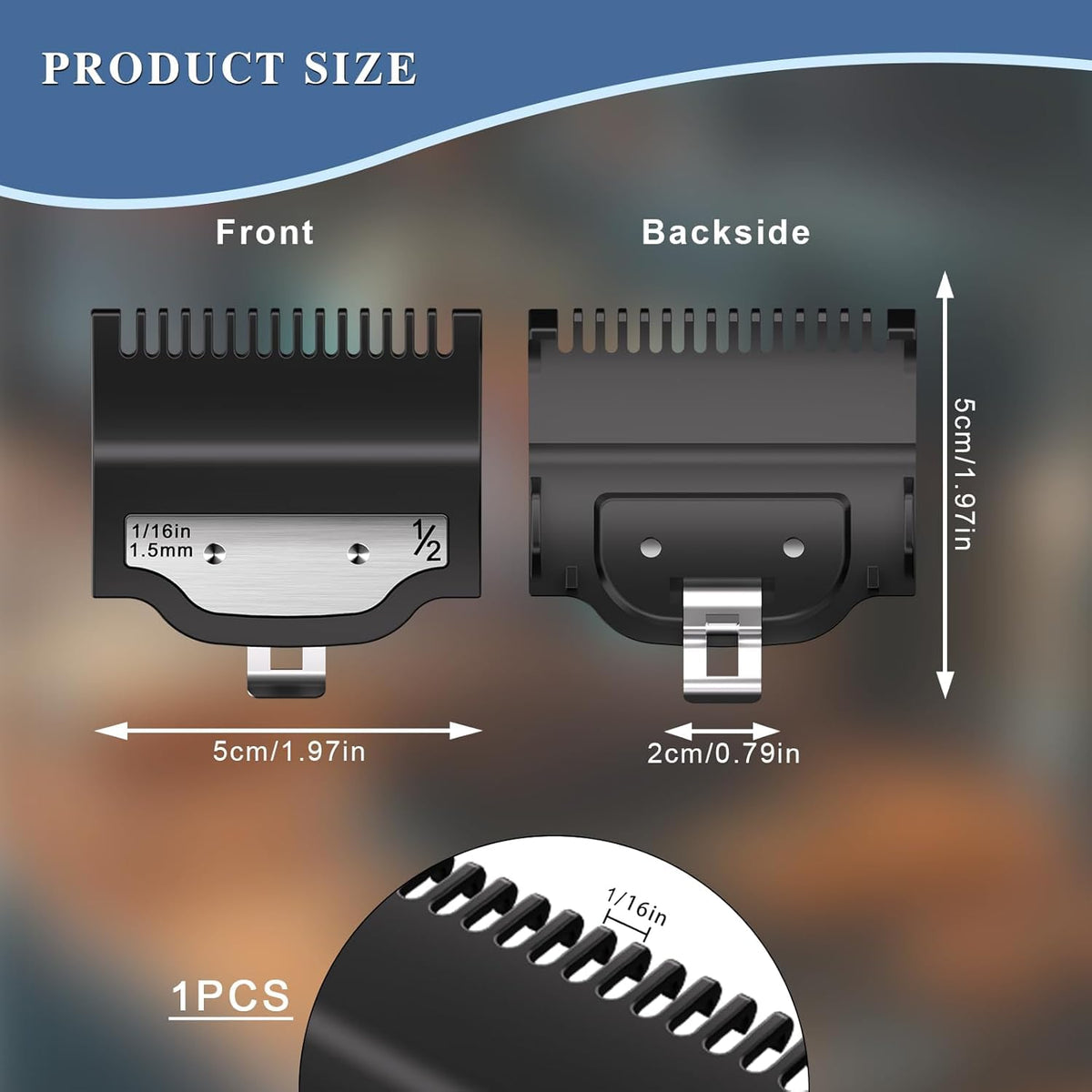 CR8GR8 guards shown on a barber station highlighting professional-ready setup