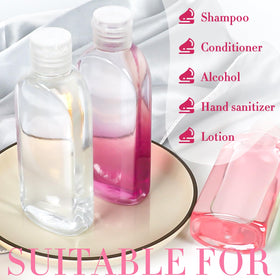 Craftisan bottles filled with shampoo and lotion demonstrating portable refill convenience