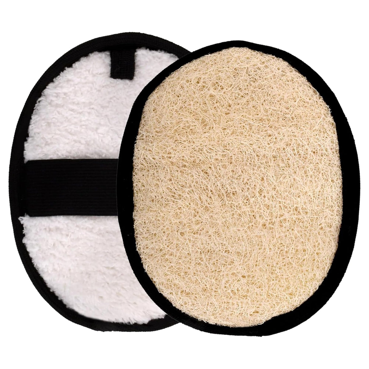 CraftsOfEgypt SERRENTO loofah in bathroom setting with soap benefit: integrates with daily routine