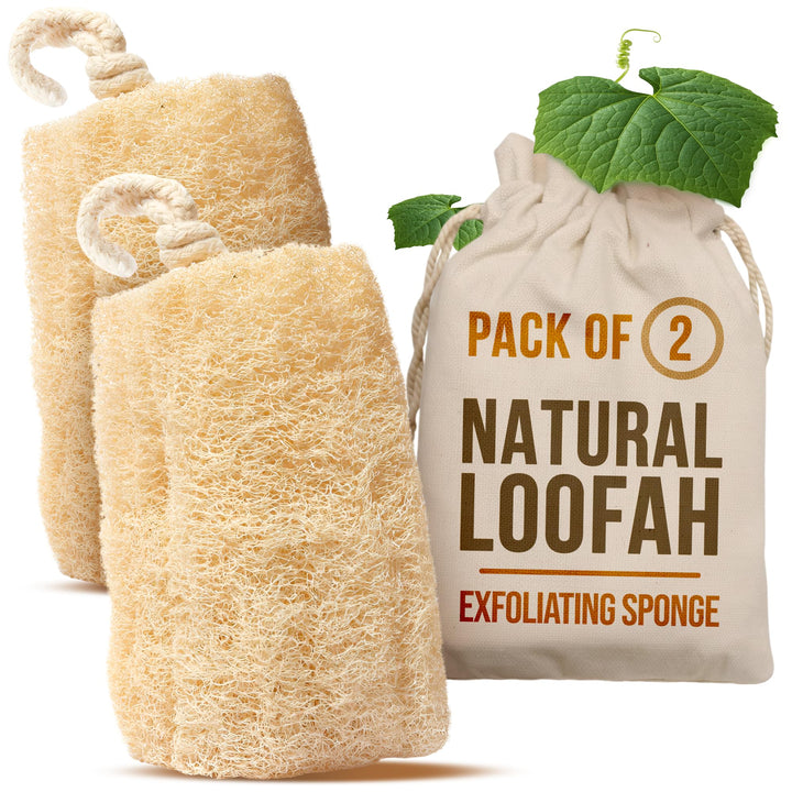 CraftsOfEgypt SERRENTO front packaging showing natural loofah duo and benefits