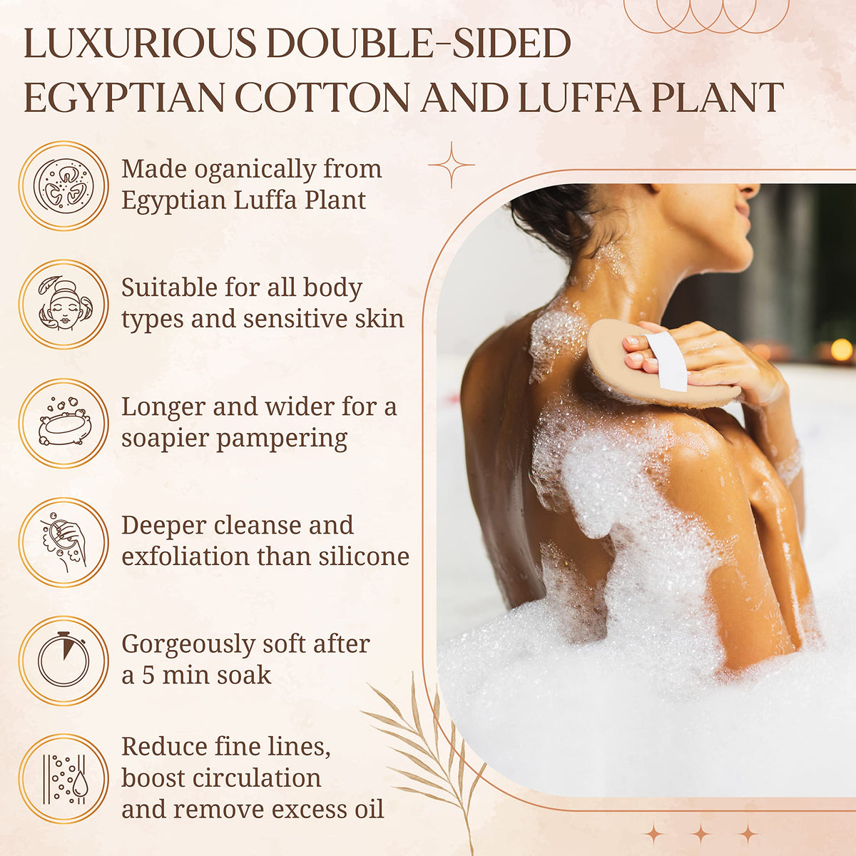 CraftsOfEgypt SERRENTO in use in shower demonstrating controlled cleansing