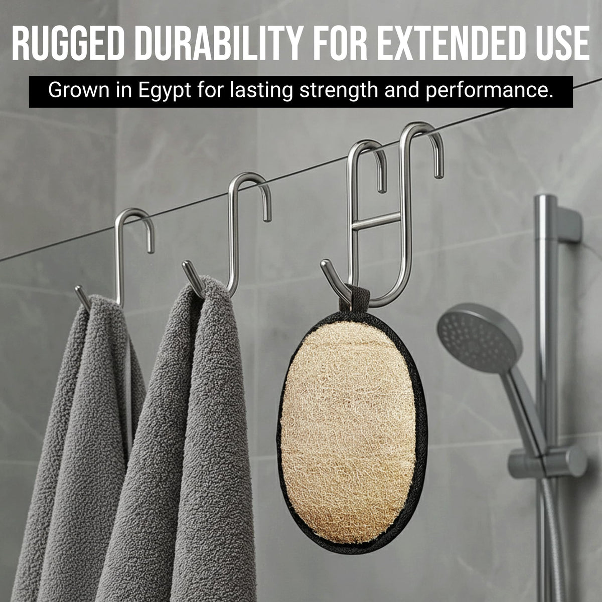 CraftsOfEgypt SERRENTO packed in travel pouch benefit: portable shower accessory