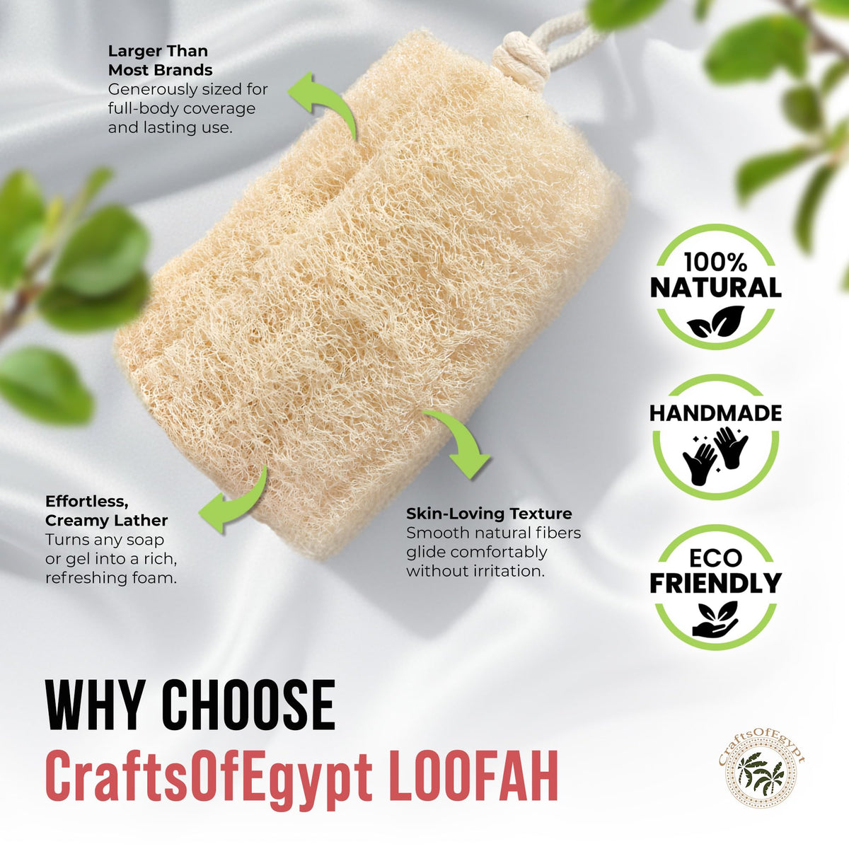 CraftsOfEgypt SERRENTO wet expanded sponges holding rich lather efficiently