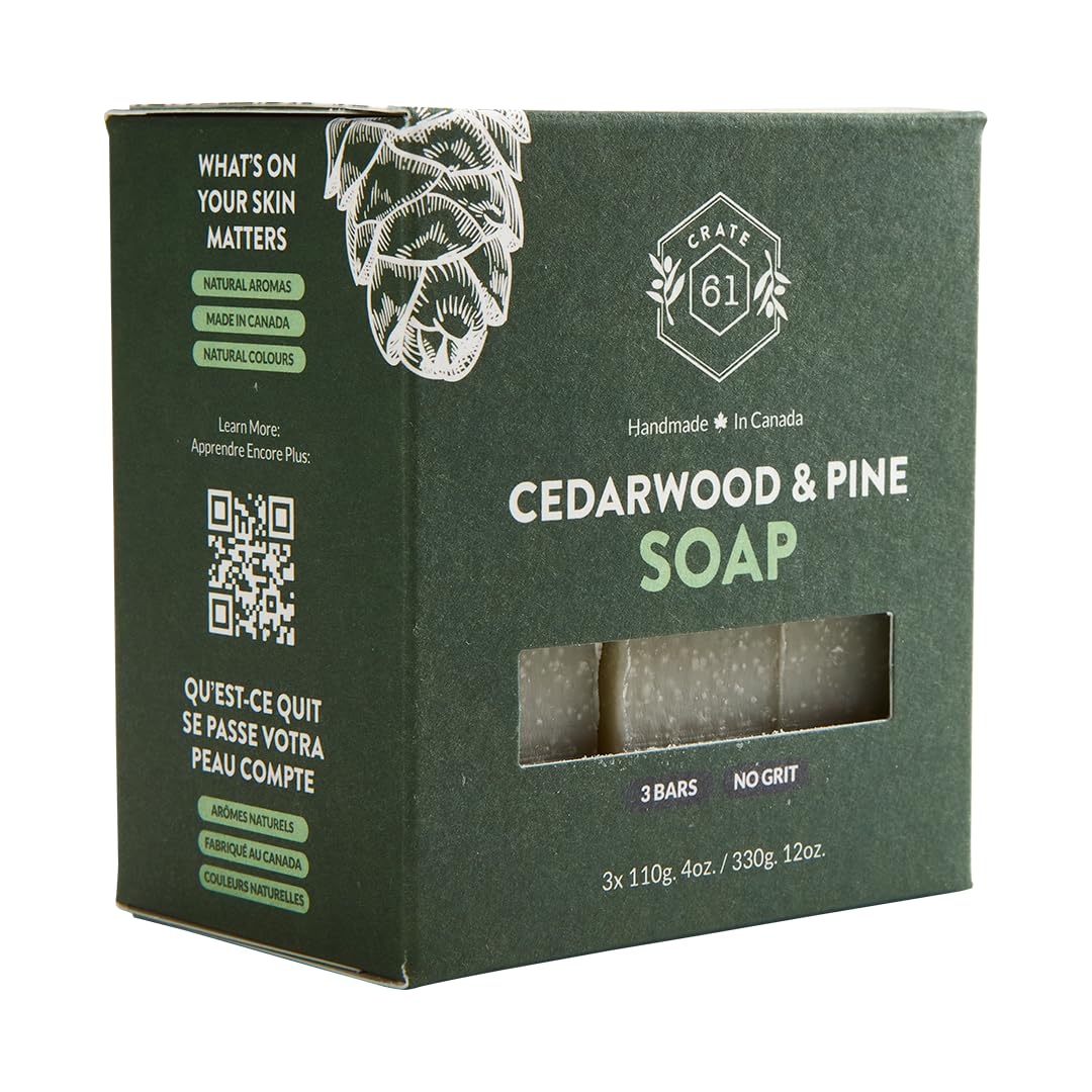 Close-up of Crate 61 Organics soap surface texture highlighting smooth handmade finish for gentle cleansing