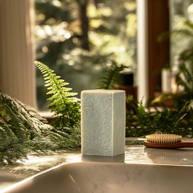Lathered Crate 61 Organics soap producing rich foam to cleanse without harsh stripping of skin