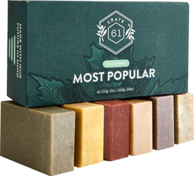 Crate 61 close-up of soap texture highlighting creamy lather benefit