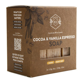 Crate 61 Organics close-up of soap texture and lather for gentle cleansing benefit