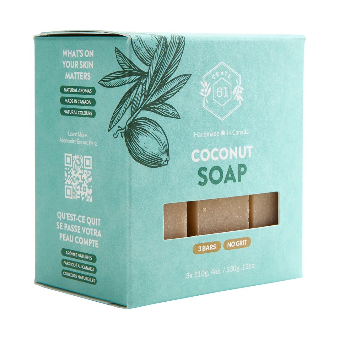 Crate 61 Organics close-up of soap texture highlighting creamy lather