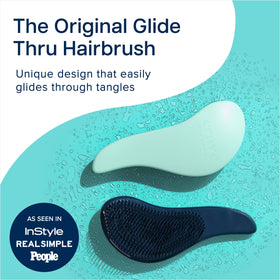 Crave Naturals close-up of flexible bristles, gentle detangling without pulling benefit