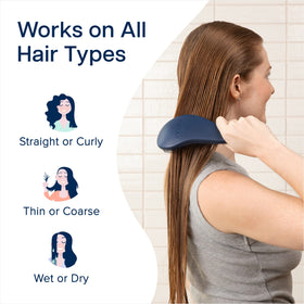 Crave Naturals side profile showing brush thickness and curved handle benefit