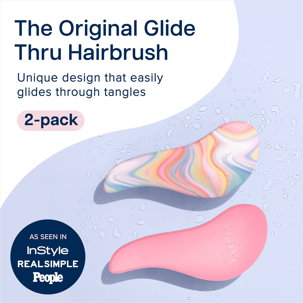 Crave Naturals close-up of flexible bristles showing gentle detangling action